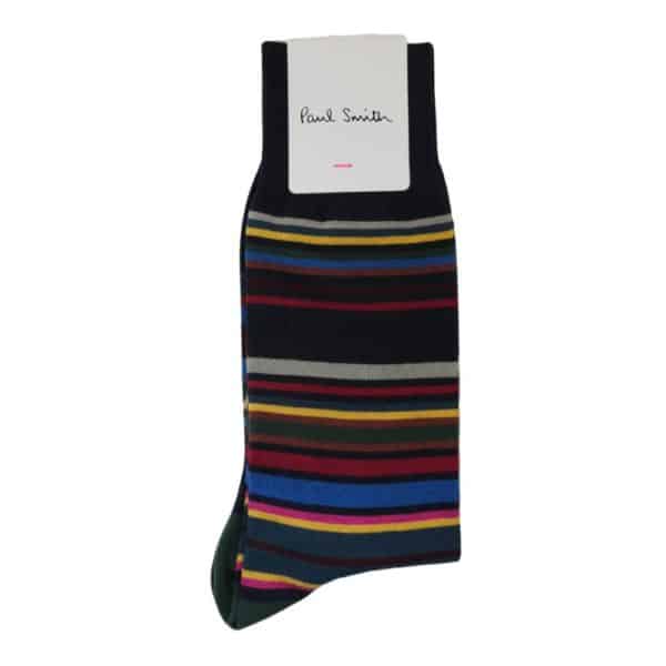 Paul Smith Black Signature Stripe Socks