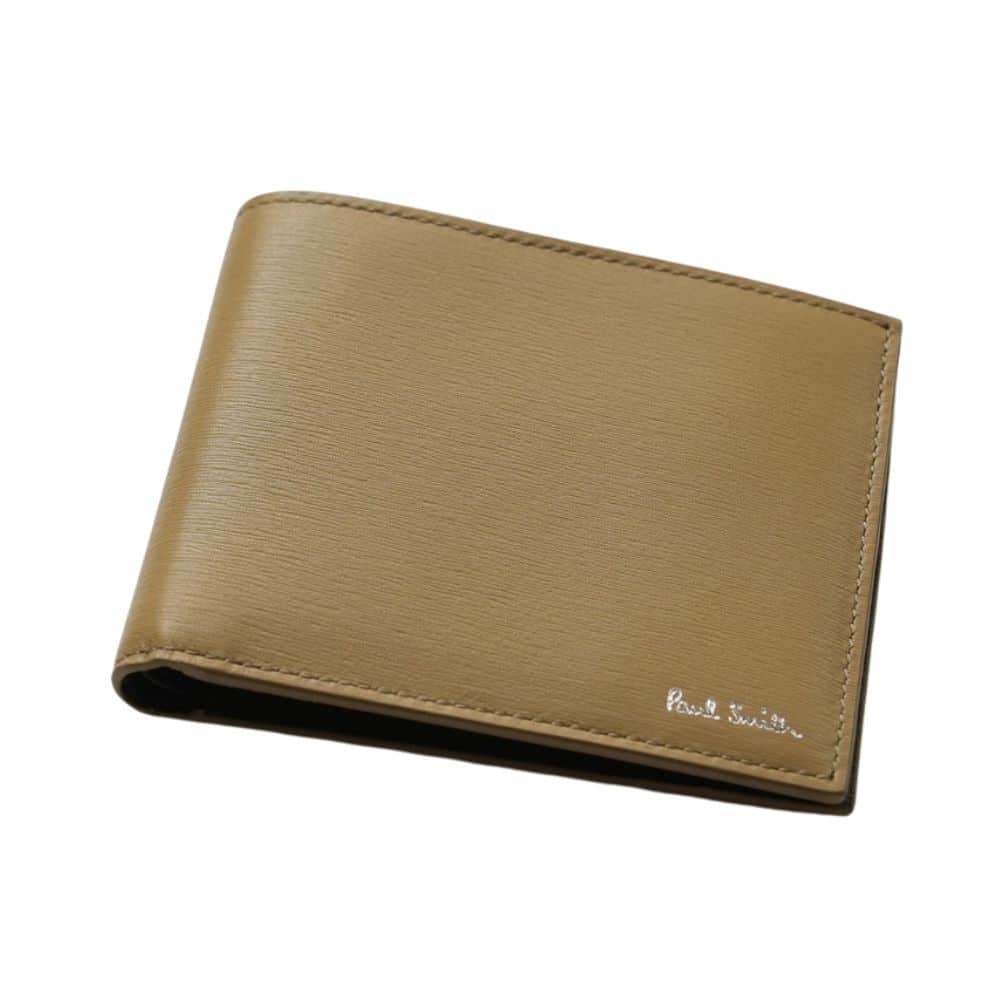 Paul Smith Khaki Leather Card Wallet
