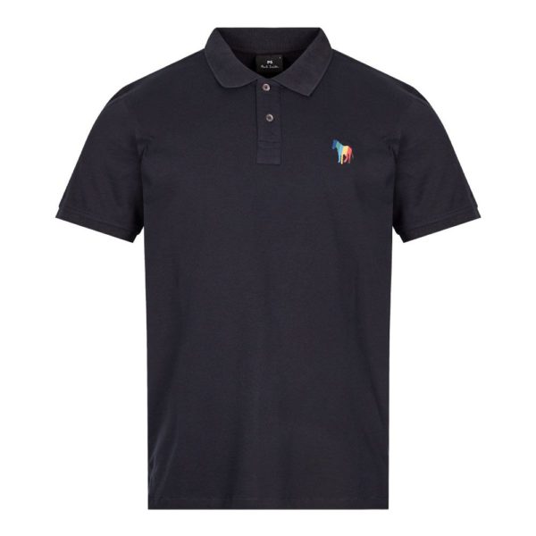 Paul Smith Navy Polo Shirt with zebra logo