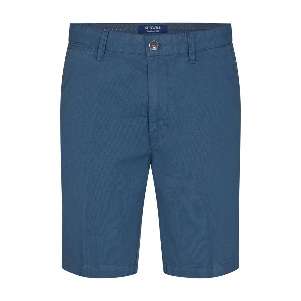 Sunwill Pin head Blue Chino Shorts