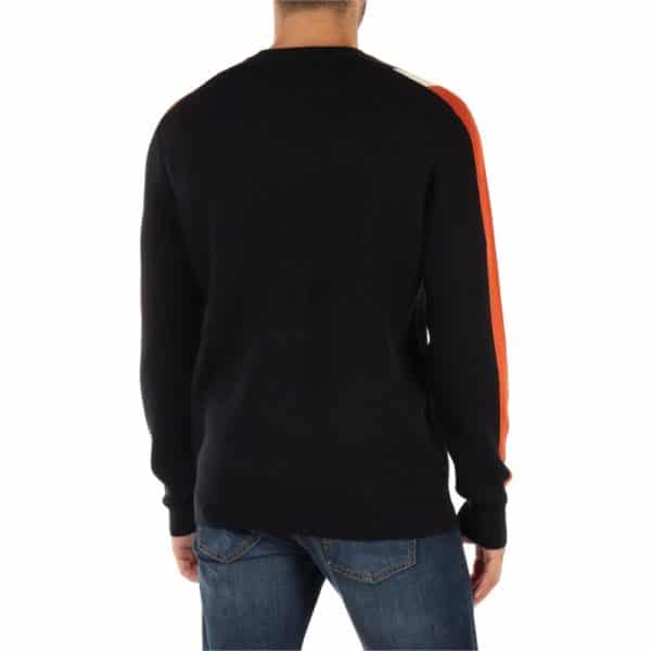Armani Exchange Navy Ribbed Sweater Back