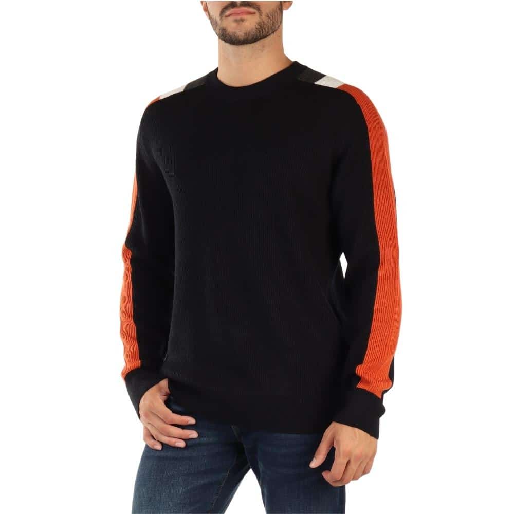 Armani Exchange Navy Ribbed Sweater