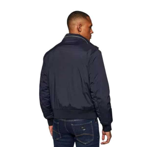 Armani Exchange Navy Stretch Nylon Jacket Back