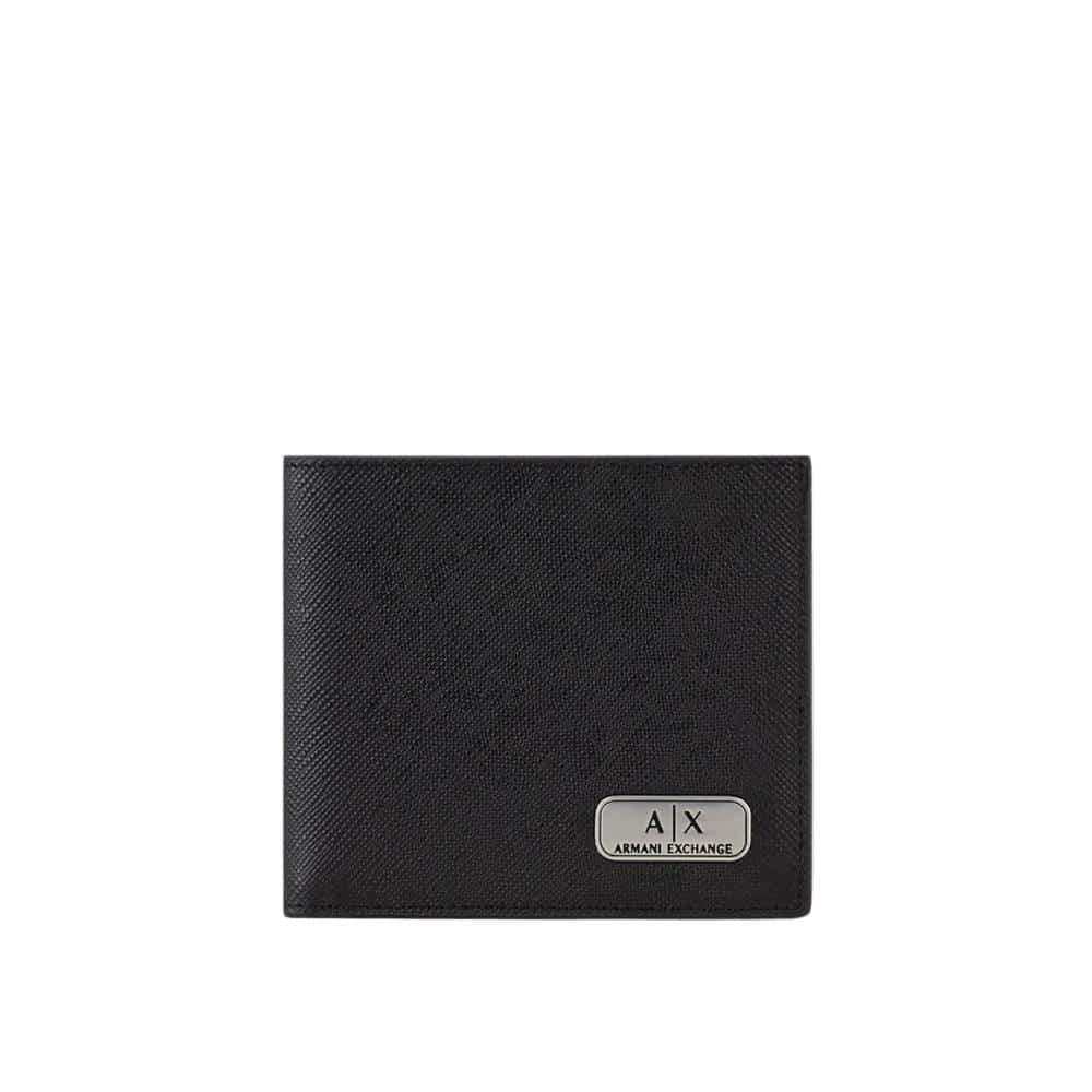 Armani Exchange Textured Black Wallet