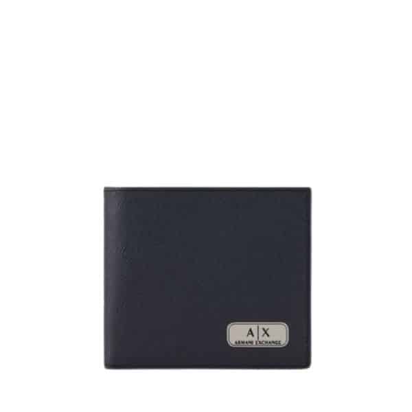 Armani Exchange Textured Navy Wallet 1