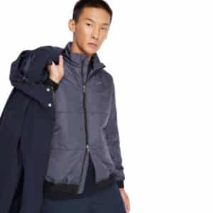 ARMANI EXCHANGE Two-in-One Detachable Navy Coat | Menswear Online