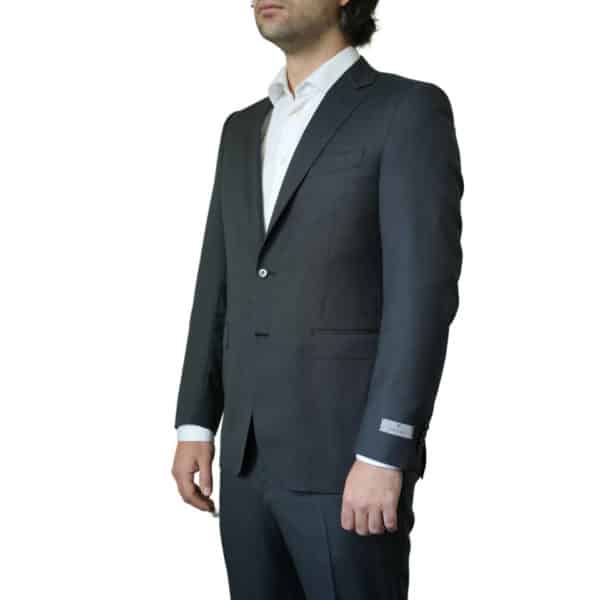 Canali Pure Wool Micro Textured Charcoal Suit 3