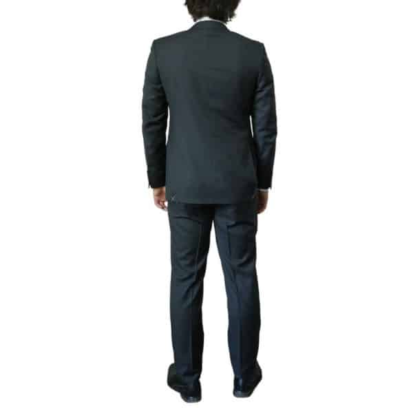 Canali Pure Wool Micro Textured Charcoal Suit