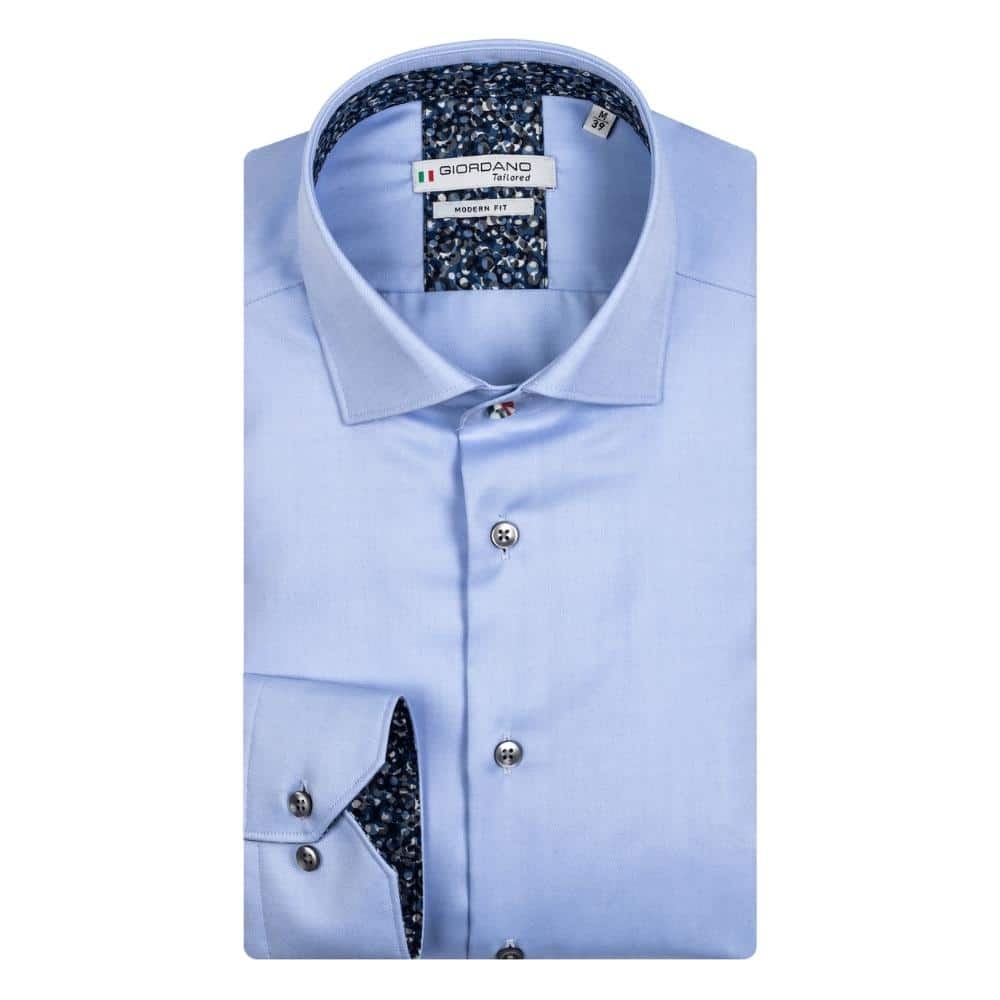 Giordano Maggiore Abstract Cycles Trim Light Blue Shirt