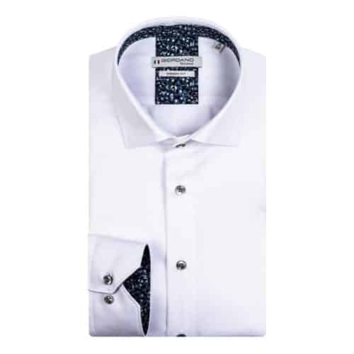 Giordano Maggiore Abstract Cycles Trim White Shirt | Menswear Online