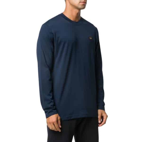 Paul Shark Organic Cotton Navy Long Sleeve T Shirt 2