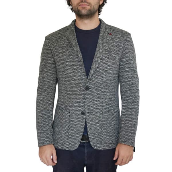 ROY ROBSON Smartflex Grey patterned Jersey Jacket