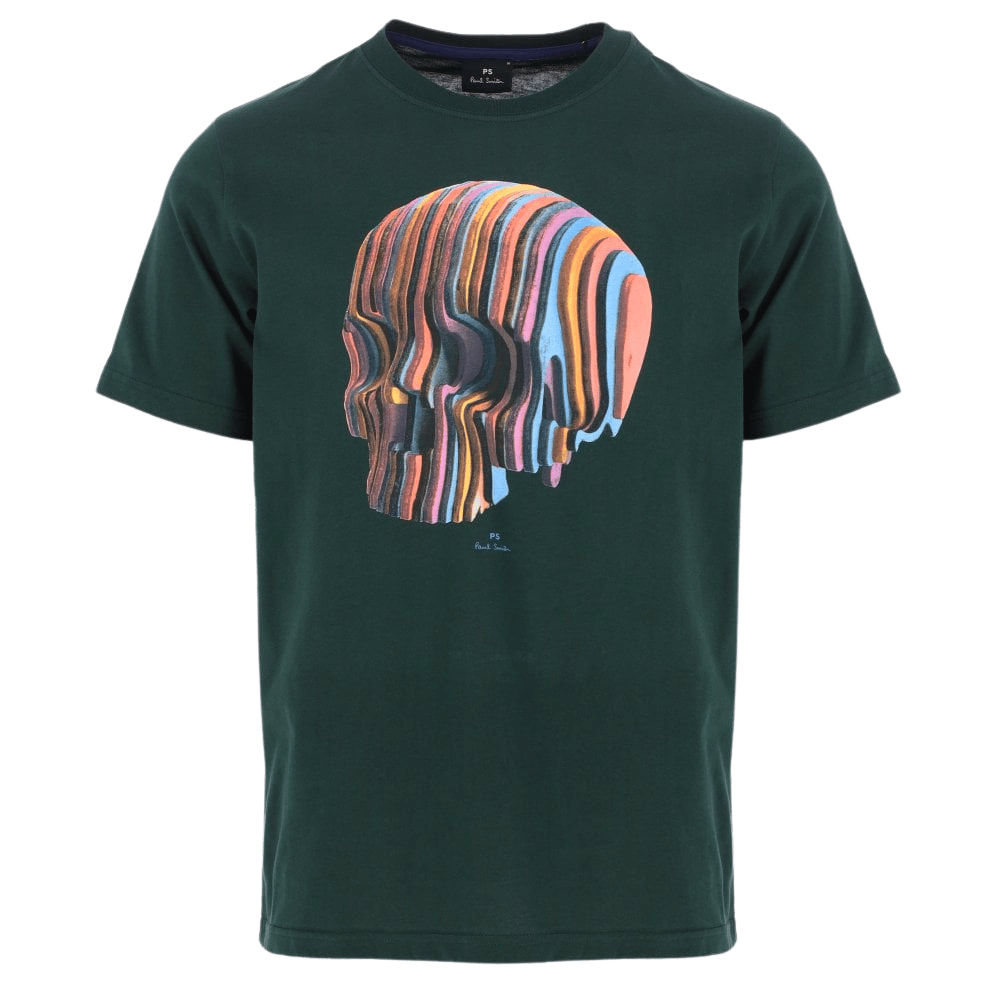 PS PAUL SMITH Green Skull T-Shirt Menswear Online