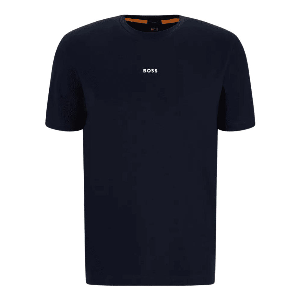 ORANGE BLUE RELAXED-FIT T-SHIRT IN STRETCH COTTON WITH LOGO | Menswear Online