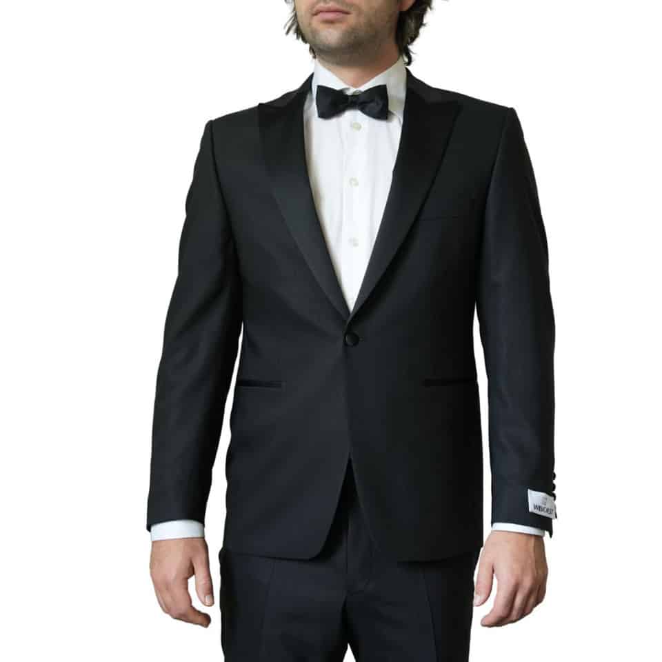 Wilvorst Pure Wool Black Dress Suit 3