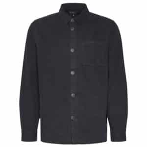 BARBOUR Navy Washed Cotton Overshirt