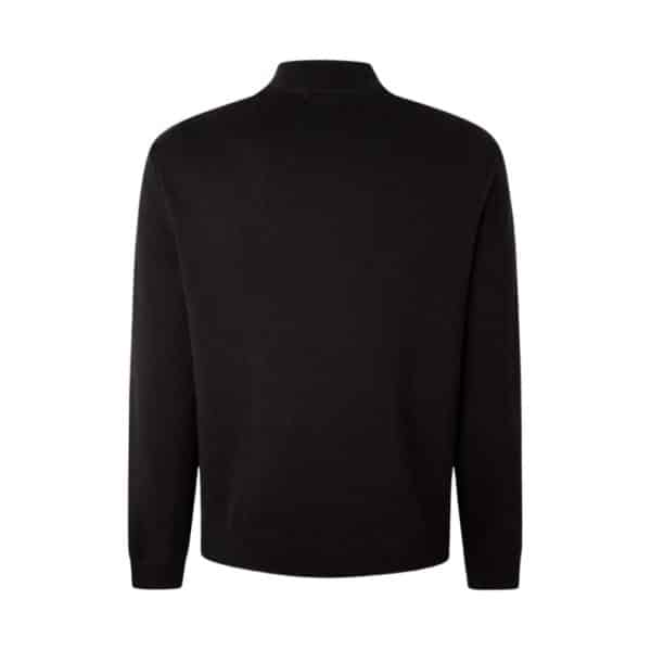 Hackett Nylon Knitted Black Hybrid Jacket 2
