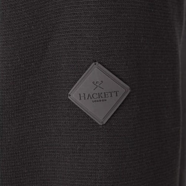 Hackett Nylon Knitted Black Hybrid Jacket 4