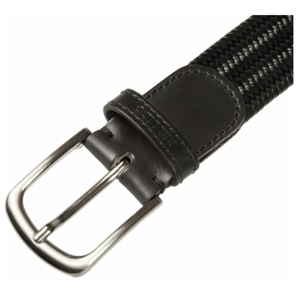 Miguel Black weave belt buckle