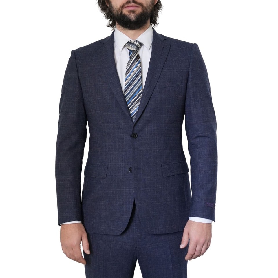 Without Prejudice Kilburn Window Check Charcoal Suit 2