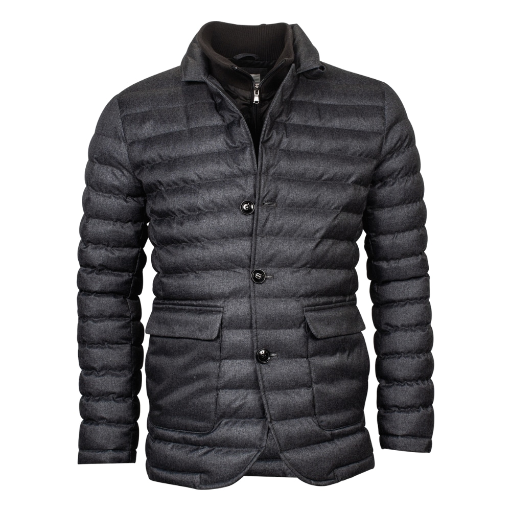 Thomas Maine Padded Grey Blazer Jacket | Menswear Online