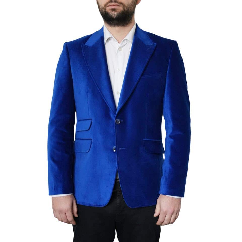 Claudio Lugli Velvet Cobalt Blue Jacket