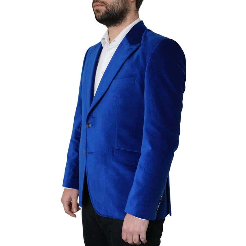 Claudio Lugli Velvet Cobalt Blue Jacket 1