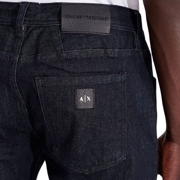 Armani Exchange Slim Fit Dark Blue Indigo Jeans 4