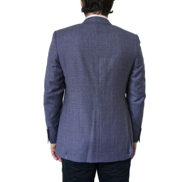 Canali Micro Weave Pure Wool Blue Jacket 4