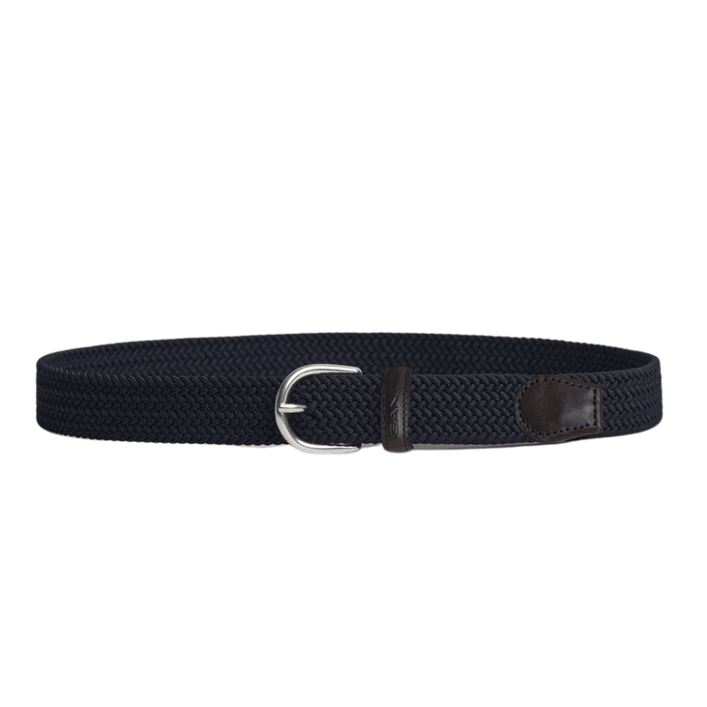 GANT Blue Braid Belt coil