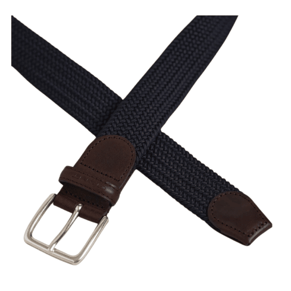 GANT Blue Braid Belt cross