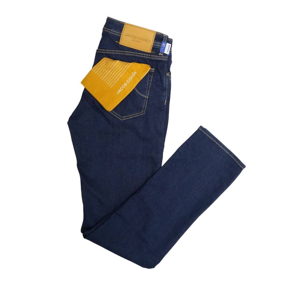 Jacob Cohen Milano Yellow Badge Dark Blue Jeans 3