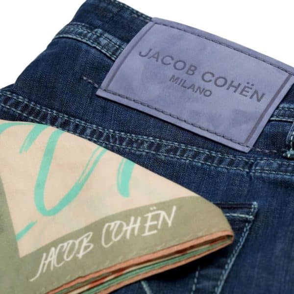 Jacob Cohen purple label back detail