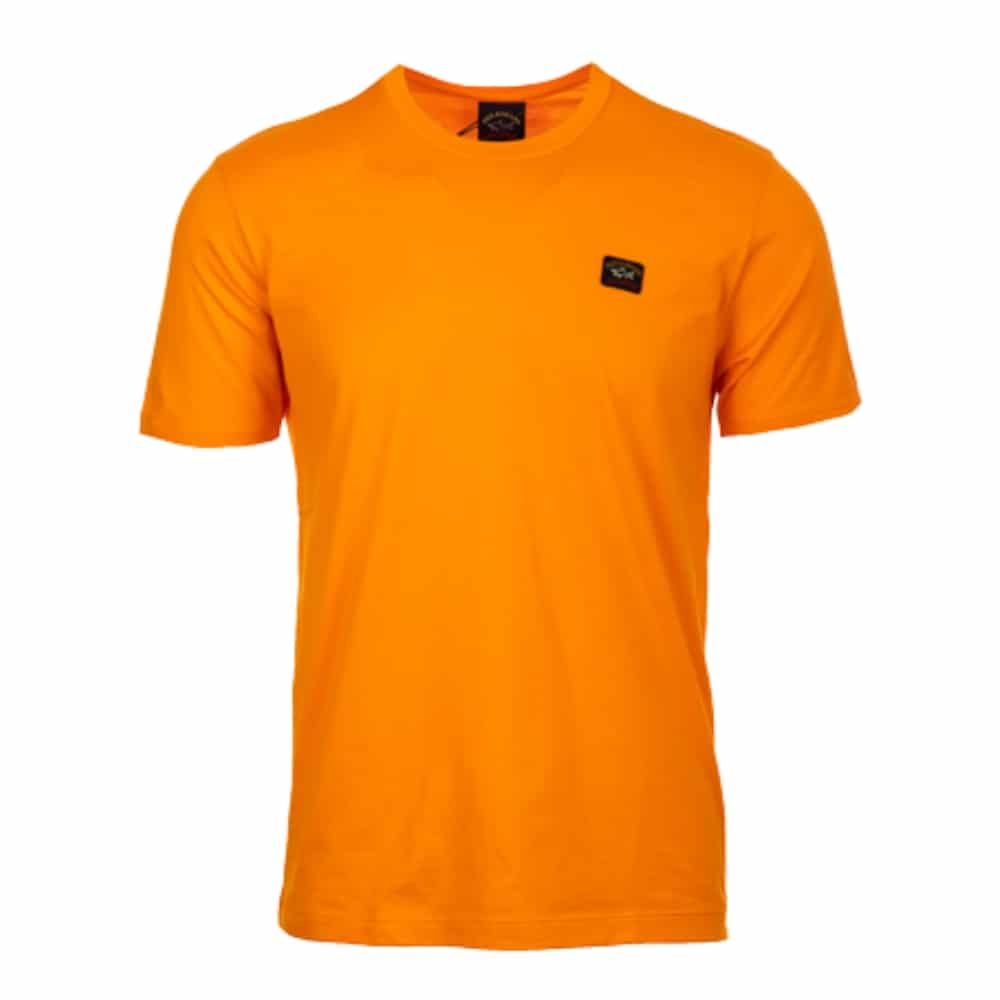 Paul & Shark Organic Cotton Orange T-Shirt | Menswear Online