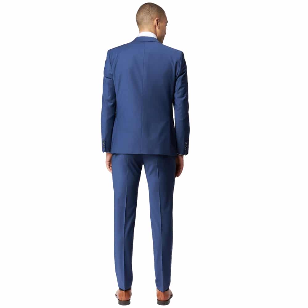 Fremme Understrege Kostume Roy Robson Shark Skin Royal Blue Slim Fit Suit | Menswear Online