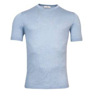 Thomas Maine Merino Wool Light Blue T-Shirt