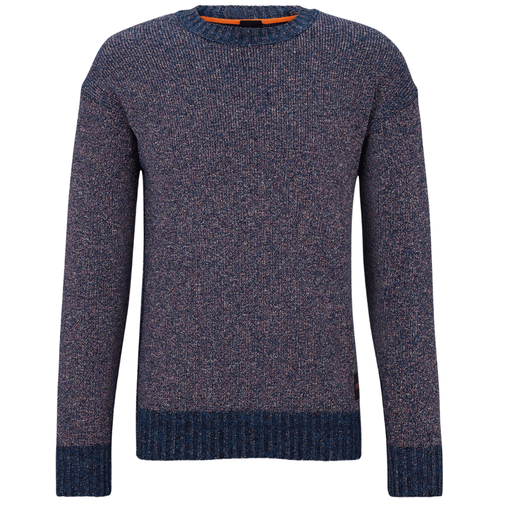 BOSS MULTICOLOURED RELAXED FIT Jumper WITH LOGO | Menswear Online