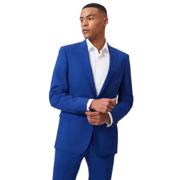 Without Prejudice Perrin Bright Blue Plain Suit 2