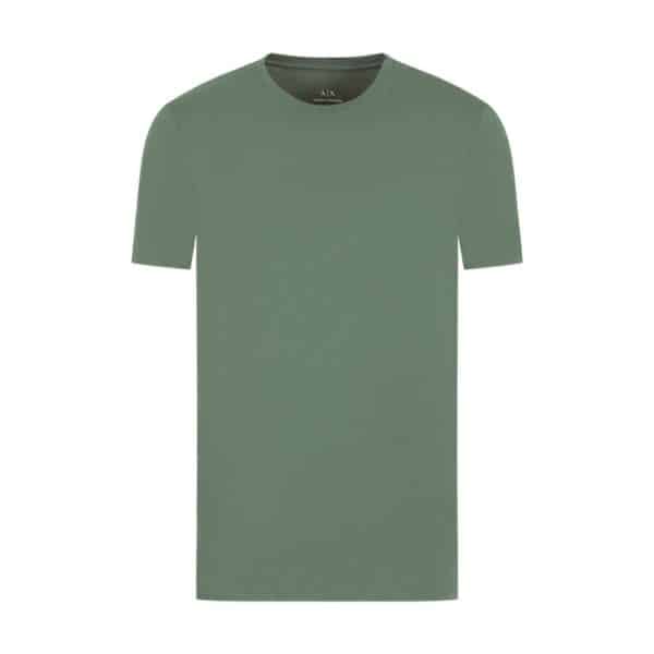 Armani Exchange Basic Crew Neck Duck Green T Shirt