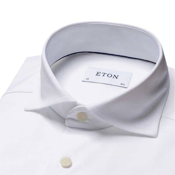 Eton Four Way Stretch Slim Fit White Shirt 2