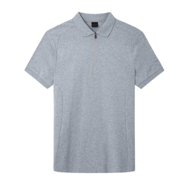 Hackett Sport Zipped Grey Polo Shirt