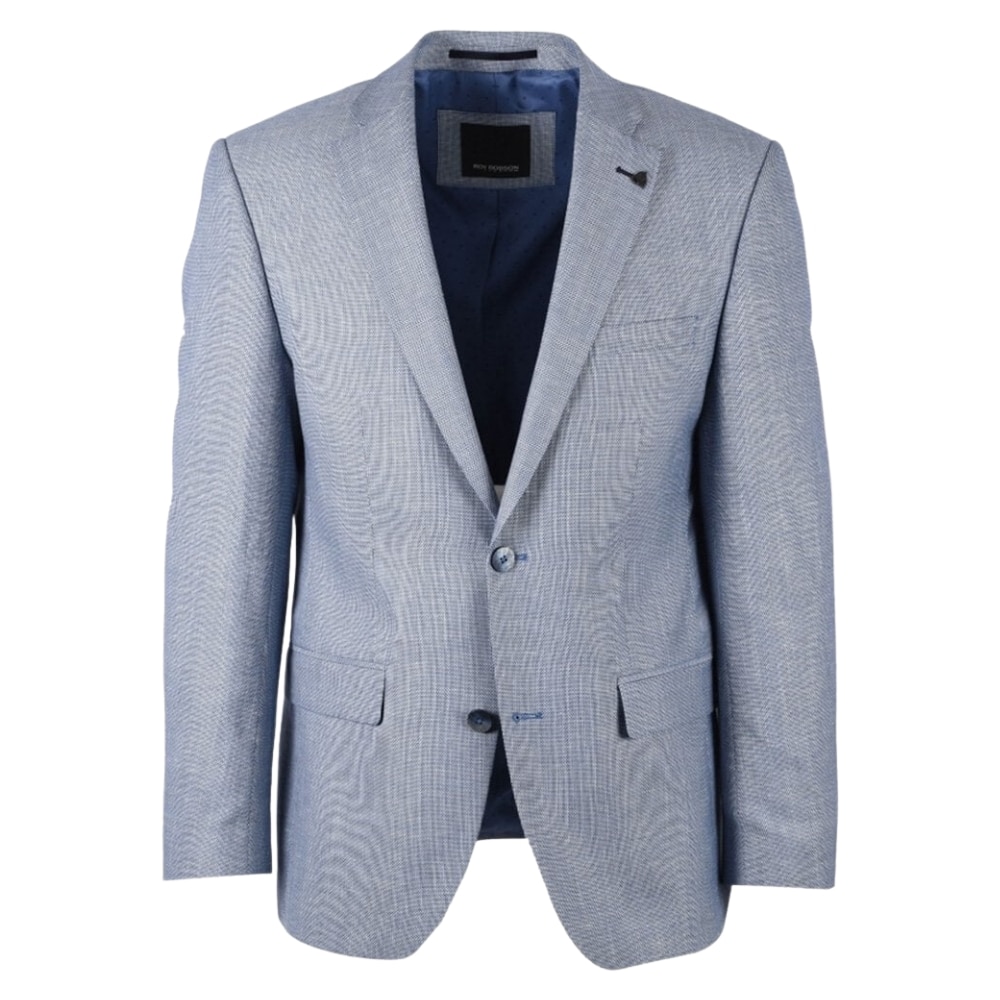Roy Robson Sakko Fully Lined Blue Weave Jacket