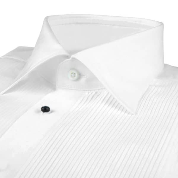 Stenstroms Pleated French Cuff White Evening Shirt 2