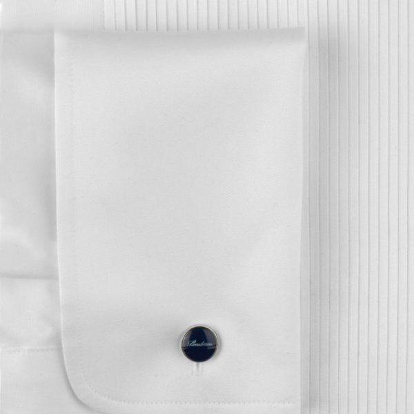 Stenstroms Pleated French Cuff White Evening Shirt 3