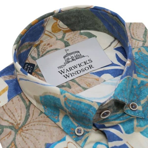 Warwicks Pasajes Regular Fit Floral Multi Short Sleeved Shirt