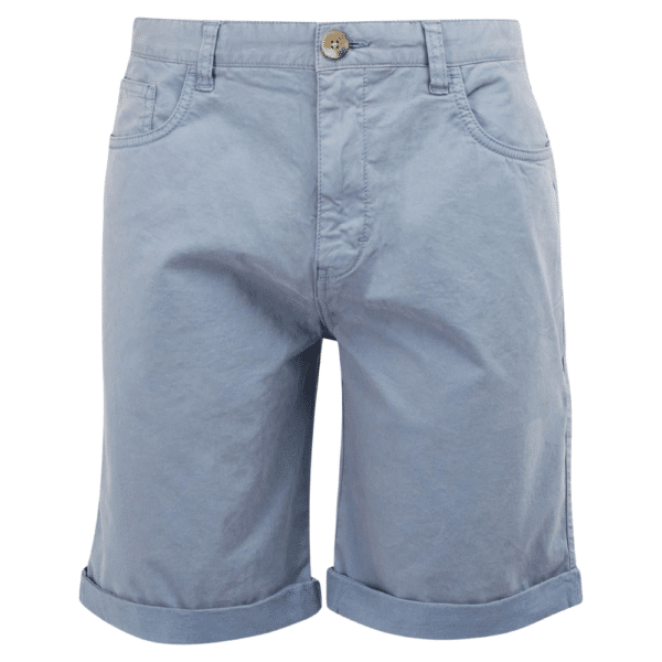 Barbour Washed Blue Shorts Front