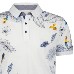 A FISH NAMED FRED LEAF White POLO SHIRT | Menswear Online A FISH NAMED FRED LEAF White POLO SHIRT | Menswear Online