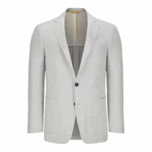 Canali Silk Wool Kei Ice White Linen Jacket