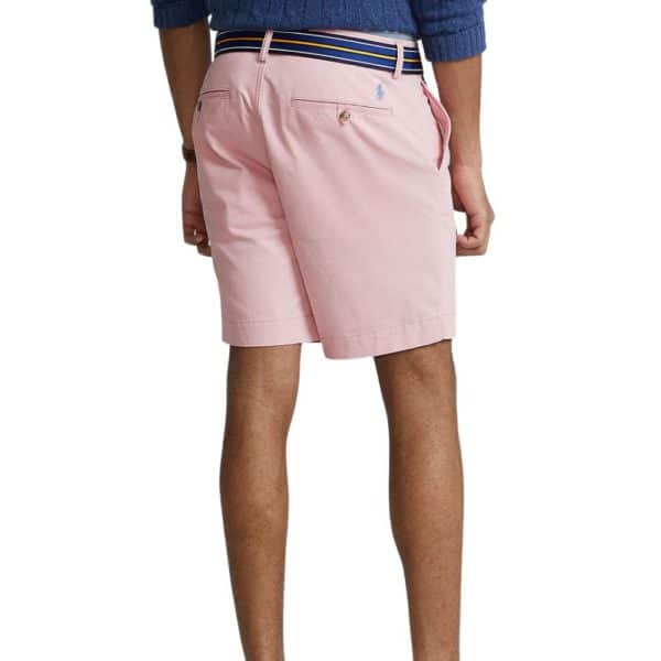 POLO RALPH LAUREN BEDFORD STRAIGHT FIT STRETCH PINK SHORTS BACK
