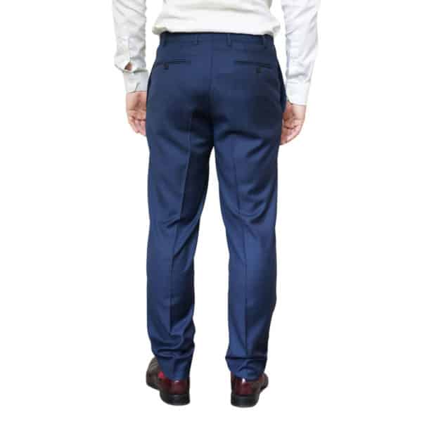 Canali Pure Wool Petrol Blue Formal Trousers 2